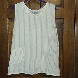 Fun stripped summer sleeveless top